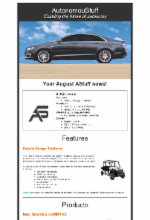screenshot of newsletter