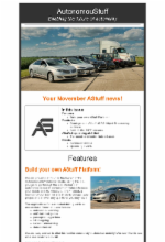 Screenshot of newsletter