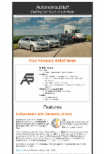 Screenshot of newsletter