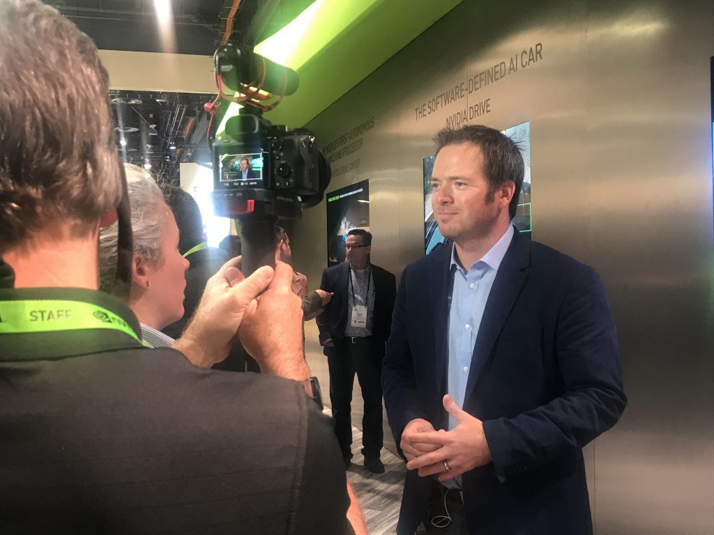 Bobby being interviewed on camera