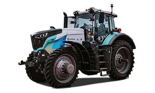 Hexagon branded tractor