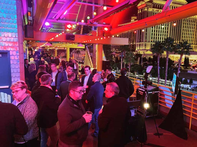 Group of people on a patio