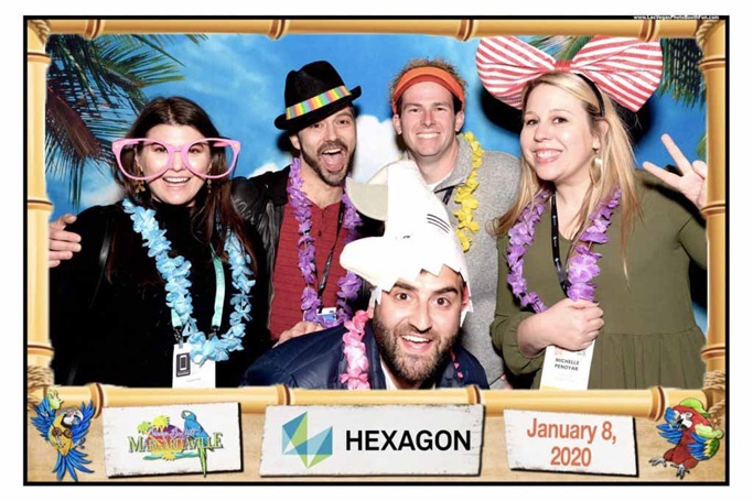 Five people posing for a photo