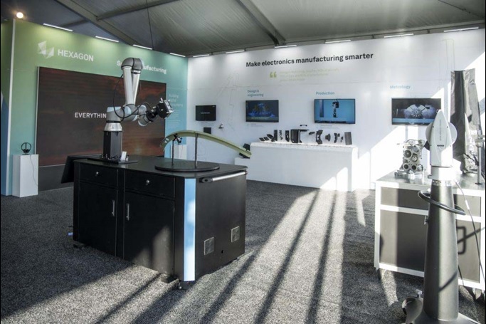 Wide view of display