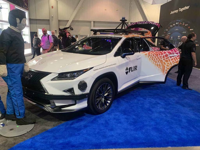FLIR branded behicle with doors open