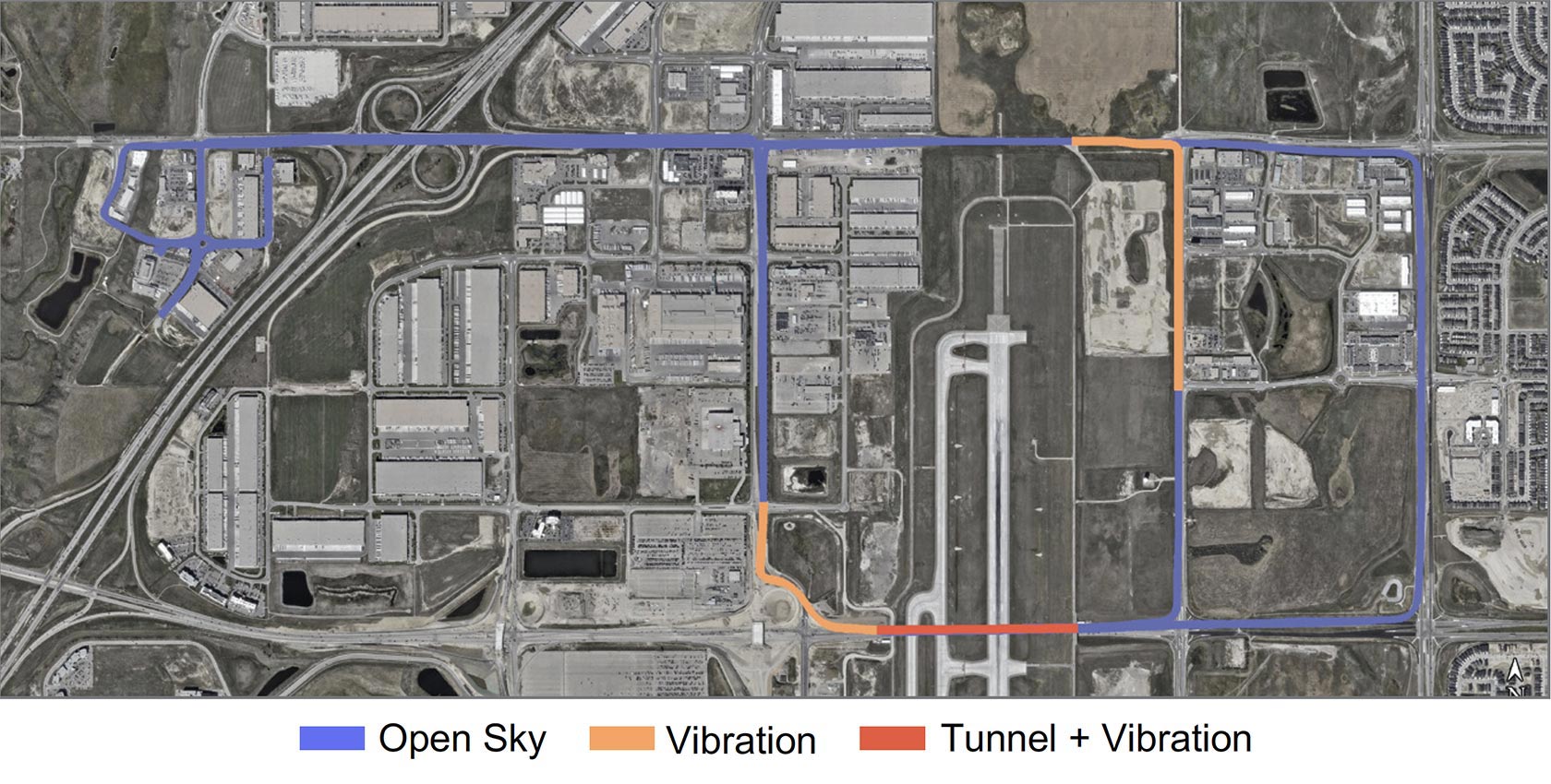 Map of vehicle path